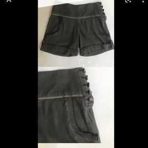 Stella McCartney grey linen shorts